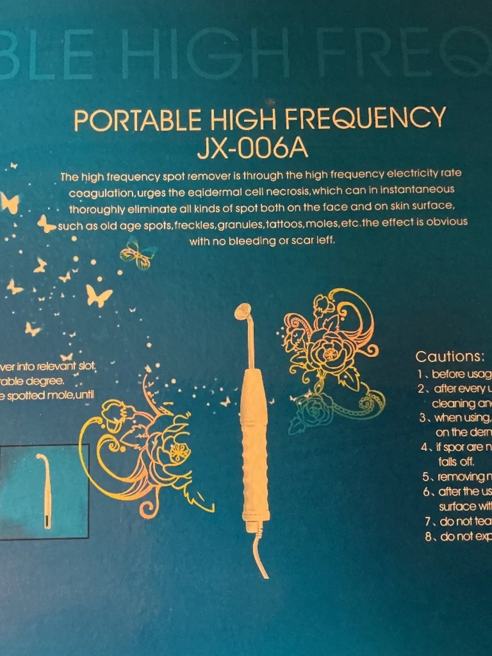 Skin Care Machine / Portable High Frequency Wand